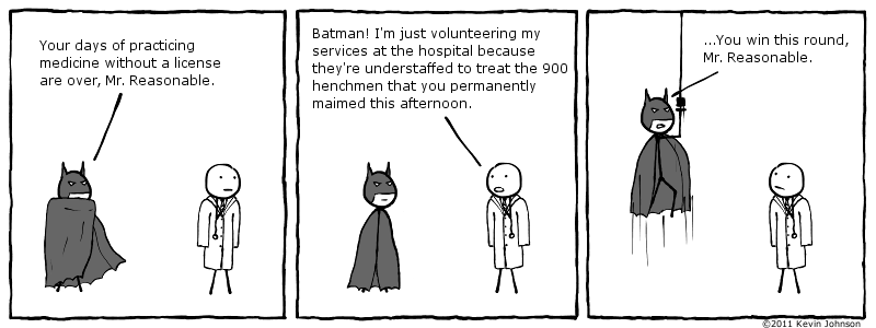 Batman vs. Mr. Reasonable