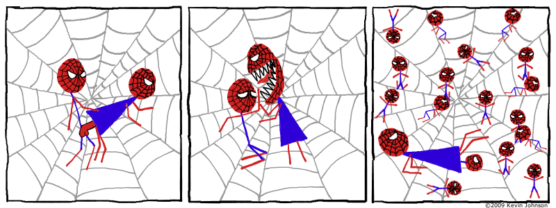 Spiderman Meets Spiderwoman